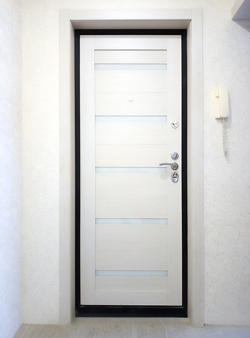 Дверь в квартиру с МДФ Дверь в квартиру с МДФ