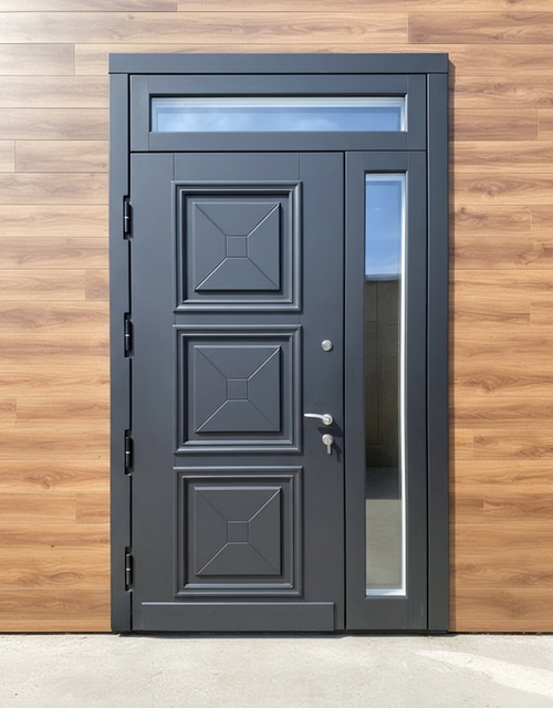 Дверь с неподвижными вставками Дверь с неподвижными вставками