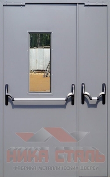 Дверь противопожарная двупольная остекленная Дверь противопожарная двупольная остекленная