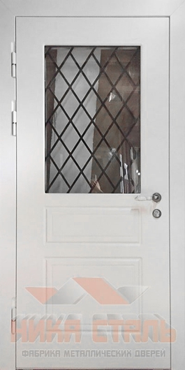 Металлическая дверь со стеклопакетом Металлическая дверь со стеклопакетом