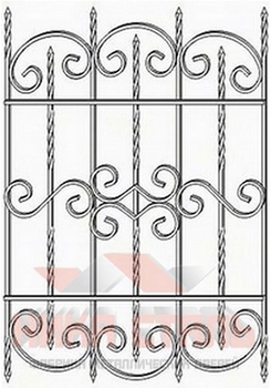 Кованая решетка на окно КР 20 Кованая решетка на окно КР 20