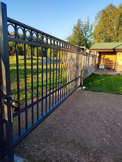 Откатные стальные ворота Откатные стальные ворота